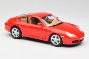 Porsche 911 996 Carrera 4 Vermelho Bburago 1:18 30085 Metal - imagem 6 de 8