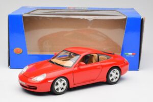 Porsche 911 996 Carrera 4 Vermelho Bburago 1:18 30085 Metal - imagem 8 de 8