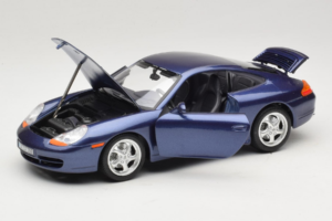 Porsche 911 996 Carrera Azul Bburago 1:18 WAP02100897 Metal - imagem 2 de 8