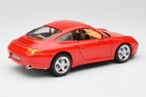 Porsche 911 996 Carrera Vermelho Bburago 1:18 3385 Metal - imagem 3 de 8