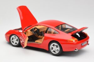 Porsche 911 996 Carrera Vermelho Bburago 1:18 3385 Metal - imagem 5 de 8