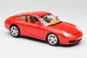 Porsche 911 996 Carrera Vermelho Bburago 1:18 3385 Metal - imagem 6 de 8