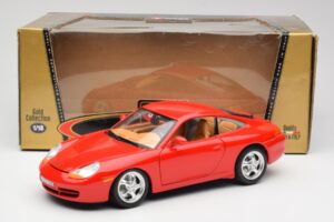 Porsche 911 996 Carrera Vermelho Bburago 1:18 3385 Metal - imagem 8 de 8