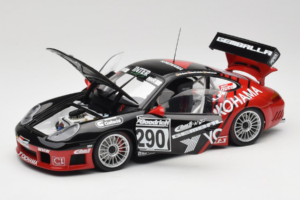 Porsche 911 996 GT3 RS #290 N. Bartels / H. Jacksties / F. Lorenzo Yokohama 24 Hours of Nurburgring 2003 AUTOart 1:18 80372 M - imagem 2 de 8