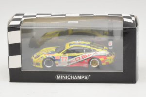 Porsche 911 GT3 RS #77 Konopka / McCormick 12 Hours of Sebring 2007 Minichamps 1:43 400076977 Metal - imagem 5 de 5