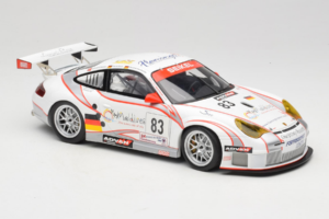 Porsche 911 996 GT3 RSR #83 P. Ehret / C. Ried / C. Menzel 24 Hours of Le Mans 2006 Minichamps 1:18 PORSCHE004 Metal - imagem 6 de 8