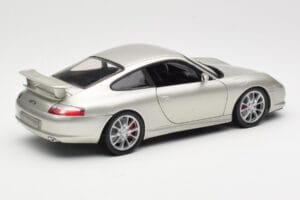 Porsche 911 996 GT3 Prata Hot Wheels 1:18 C2590 Metal - imagem 3 de 8