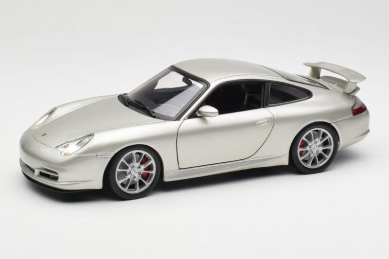 Porsche 911 996 GT3 Prata Hot Wheels 1:18 C2590 Metal