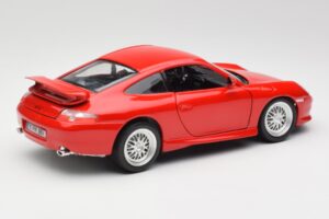 Porsche 911 996 GT3 Strasse Vermelho Bburago 1:18 30395 Metal - imagem 3 de 8