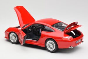 Porsche 911 996 GT3 Strasse Vermelho Bburago 1:18 30395 Metal - imagem 5 de 8