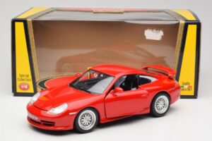 Porsche 911 996 GT3 Strasse Vermelho Bburago 1:18 30395 Metal - imagem 8 de 8
