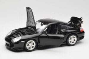 Porsche 911 996 Turbo Preto Bburago 1:18 3367 Metal - imagem 2 de 8