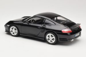 Porsche 911 996 Turbo Preto Bburago 1:18 18-12030 Metal - imagem 7 de 8