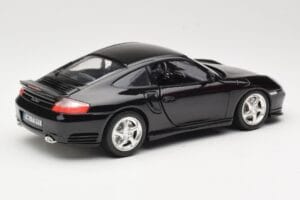Porsche 911 996 Turbo Preto Bburago 1:18 3367 Metal - imagem 3 de 8