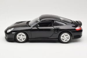 Porsche 911 996 Turbo Preto Bburago 1:18 3367 Metal - imagem 4 de 8
