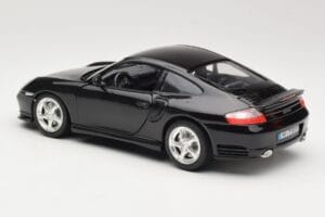 Porsche 911 996 Turbo Preto Bburago 1:18 3367 Metal - imagem 7 de 8