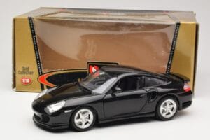 Porsche 911 996 Turbo Preto Bburago 1:18 3367 Metal - imagem 8 de 8