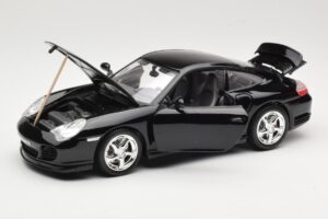 Porsche 911 996 Turbo Preto Bburago 1:18 18-12030 Metal - imagem 2 de 8