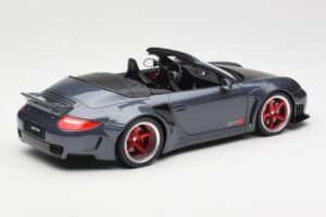Porsche 911 997 Cabriolet Liberty Walk Cinzento GT Spirit 1:18 GT463 Resina - imagem 2 de 6
