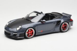 Porsche 911 997 Cabriolet Liberty Walk Cinzento GT Spirit 1:18 GT463 Resina