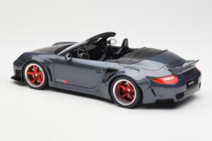 Porsche 911 997 Cabriolet Liberty Walk Cinzento GT Spirit 1:18 GT463 Resina - imagem 5 de 6