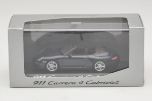 Porsche 911 997 Carrera 4 Cabriolet Azul Escuro Minichamps 1:43 WAP02015216-P1 Metal - imagem 4 de 4