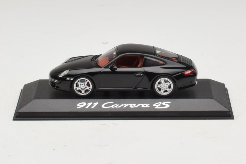 Porsche 911 997 Carrera 4S Preto Minichamps 1:43 WAP02010116 Metal