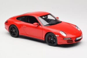 Porsche 911 997 Carrera 4S Vermelho Norev 1:18 187510 Metal - imagem 6 de 8