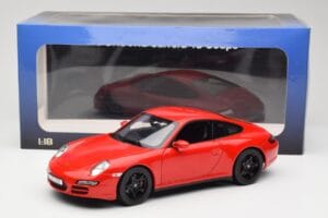 Porsche 911 997 Carrera 4S Vermelho Norev 1:18 187510 Metal - imagem 8 de 8