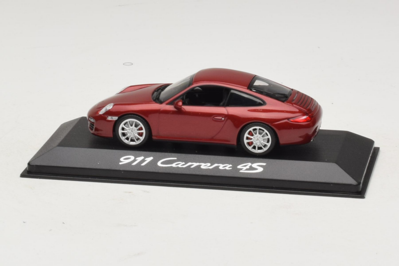 Porsche 911 997 Carrera 4S Vermelho Minichamps 1:43 WAP02001718 Metal