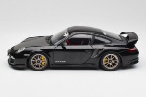 Porsche 911 997 GT2 RS Preto & Prata Rodas Minichamps 1:18 100069401 Metal - imagem 4 de 8