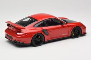Porsche 911 997 GT2 RS Vermelho Com Jantes Pretas Minichamps 1:18 100069407 Metal - imagem 3 de 8