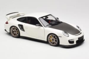 Porsche 911 997 GT2 RS Branco Minichamps 1:18 100069400 Metal - imagem 6 de 8
