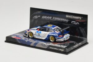 Porsche 911 997 GT3 #23 24 Hours Nurburgring 2008 Minichamps 1:43 437086823 Metal - imagem 3 de 4