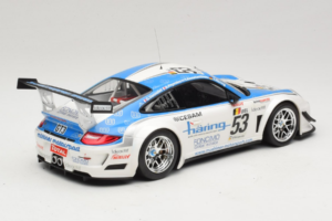 Porsche 911 997 GT3 R #53 Muhlner Motorsport P-Y. Vannelet / U. Peyroles Class Winners 24 Hours of Spa 2010 Minichamps 1:18 1 - imagem 2 de 6