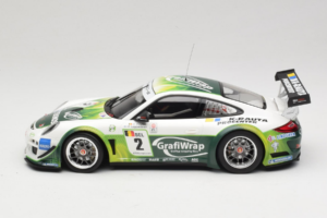 Porsche 911 997 GT3 R #2 Prospeed Competition B. Heylen / P. Lappalainen FIA GT3 2011 Minichamps 1:18 151118902 Metal - imagem 3 de 6