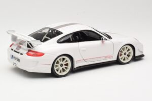 Porsche 911 997 GT3 RS 4.0 Branco Bburago 1:18 18-11036 Metal - imagem 3 de 8