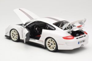Porsche 911 997 GT3 RS 4.0 Branco Bburago 1:18 18-11036 Metal - imagem 5 de 8