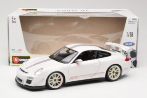 Porsche 911 997 GT3 RS 4.0 Branco Bburago 1:18 18-11036 Metal - imagem 8 de 8