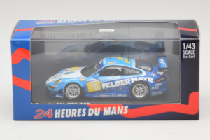 Porsche 911 GT3 RSR #70 H. Felbermayr / H. Felbermayr Jr. Felbermayr-Proton 24 Hours of Le Mans 2009 Minichamps 1:43 40009697 - imagem 4 de 4