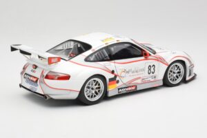 Porsche 911 997 GT3 RSR #83 Team Seikel L. Nielsen / M. Ehret / D. Farnbacher 24 Hours of Le Mans 2006 Minichamps 1:18 100066 - imagem 3 de 8