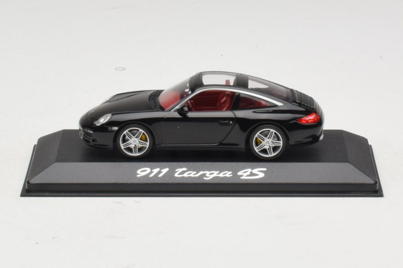 Porsche 911 997 Targa 4S Preto Minichamps 1:43 WAP02002518 Metal