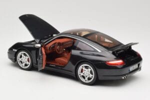 Porsche 911 997 Targa Preto Norev 1:18 187506 Metal - imagem 5 de 8
