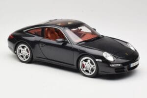 Porsche 911 997 Targa Preto Norev 1:18 187506 Metal - imagem 6 de 8