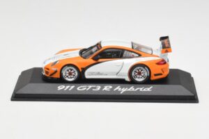 Porsche 911 GT3 R Hybrid 997.2 Presentation White Orange Minichamps 1:43 WAP0201170B Metal