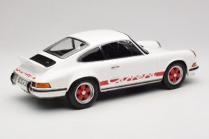 Porsche 911 Carrera RS 2.7 Grand Prix White With Red Norev 1:12 127514 Metal - imagem 2 de 6