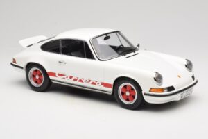 Porsche 911 Carrera RS 2.7 Grand Prix White With Red Norev 1:12 127514 Metal - imagem 4 de 6