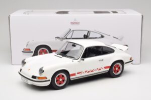 Porsche 911 Carrera RS 2.7 Grand Prix White With Red Norev 1:12 127514 Metal - imagem 6 de 6