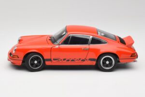 Porsche 911 Carrera RS 2.7 Laranja & Riscas Pretas AUTOart 1:18 78054 Metal - imagem 4 de 8