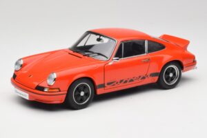 Porsche 911 Carrera RS 2.7 Laranja & Riscas Pretas AUTOart 1:18 78054 Metal